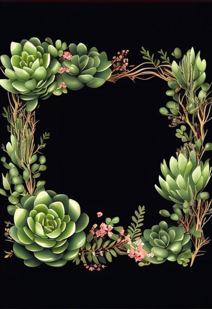 Succulent Wedding Invitation