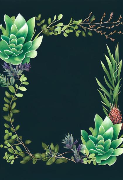 Succulent Wedding Invitation