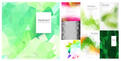 Incredible Assortment of Low Poly Background Vector Designs