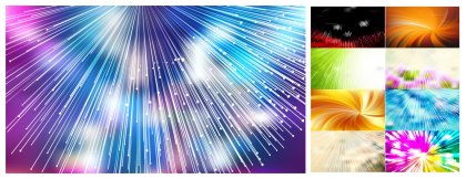 Vivid Vectors: A Curated Collection of Radial Lines Background Vector Designs