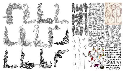 Diverse Selection of Vector and Brush Art Designs : Premium Packs