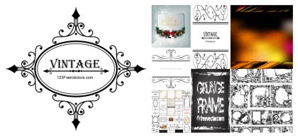 An Eclectic Array of 40+ Frames Vector Designs
