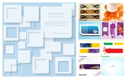 A Visual Journey through Abstract and Antique Vector Banners