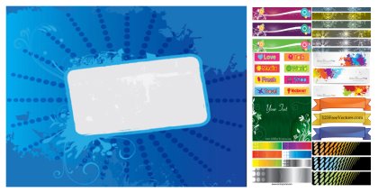 Dive into the Banners Vector: An Abstract & Colorful Design Fiesta