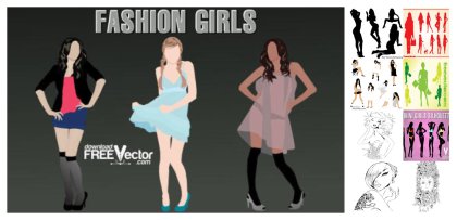 Diverse Collection of Ladies Vector Designs: From Apparel to Art