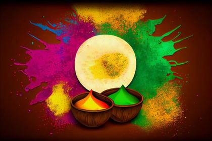 Holi Festival Background Image