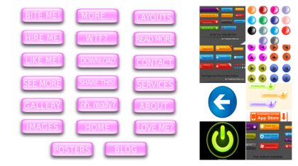 Unleash Creativity with 19 Free Vector Button Designs