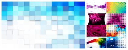 A Spectrum of Abstract Mosaic Tile Designs