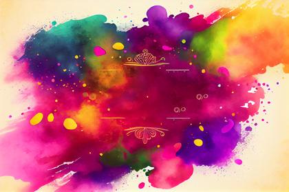 Watercolor Holi Background Image
