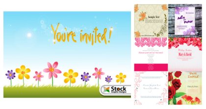 Artistically Curated Collection of Invite Vectors & Templates