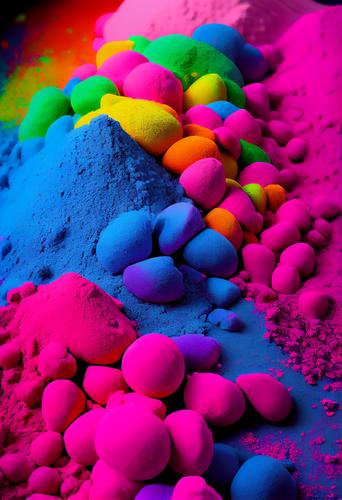 Evoke the Essence of Holi: Gulal and Colors Imagery