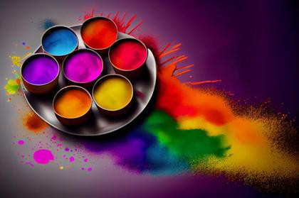 Evoke the Essence of Holi: Gulal and Colors Imagery