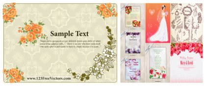 A Stunning Collection of Abstract Wedding Vector Designs
