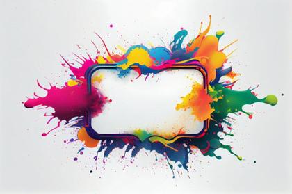 Holi colorful Splash banner Image