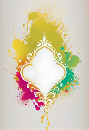 Colorful Holi Frame Splashes: Framing the Festivals Vibrancy