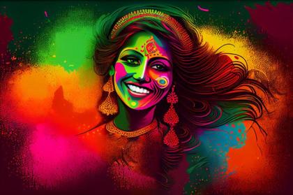 Holi Girl Backgrounds: Capturing Festive Elegance