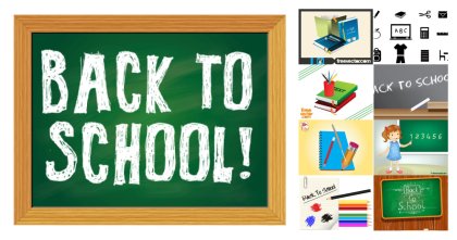 A Creative Trove of Back To School Vector Designs