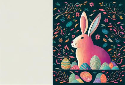 The Whimsy of Easter: Unique Bunny Card Backgrounds