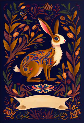 The Whimsy of Easter: Unique Bunny Card Backgrounds