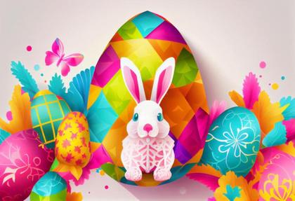 Colorful Easter Background