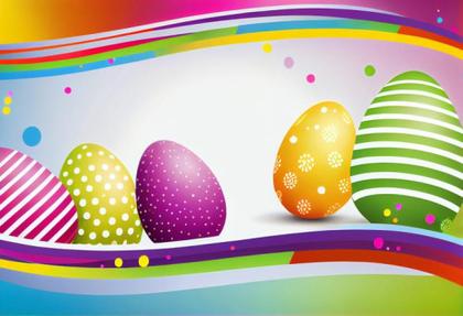Colorful Easter Background