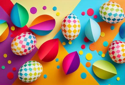 Colorful Easter Background Image