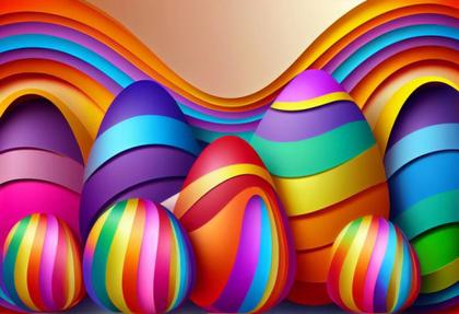 Colorful Easter Background