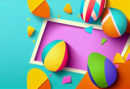 Colorful Easter Background