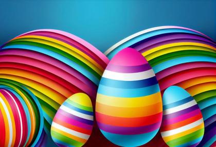 Colorful Easter Background Image