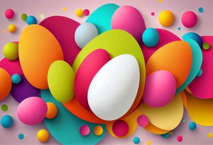 Colorful Easter Background