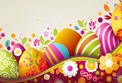 Capturing the Easter Spirit: Colorful Card Backgrounds