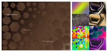 Creative Collection: Dynamic Hexagon Vector Designs