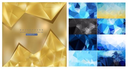 Exploring Abstract Design with Vector Triangles: A Creative Collection