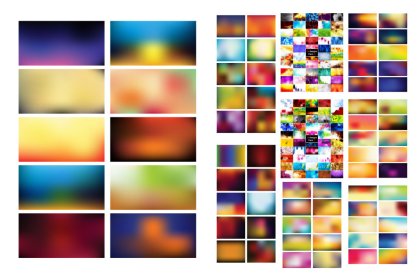 Expressive Collection of Multicolored Vector Creations
