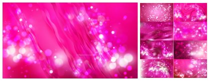 A Dazzling Collection of Hot Pink Blurred Background Vector Arts