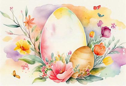 Watercolor Wonders: Easter Card Backgrounds