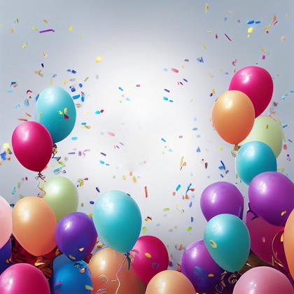 Birthday Balloons Background