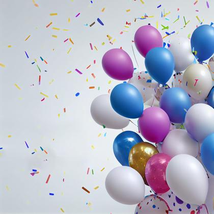 Happy Birthday Balloons Background