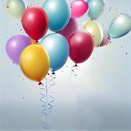 Birthday Balloons Background