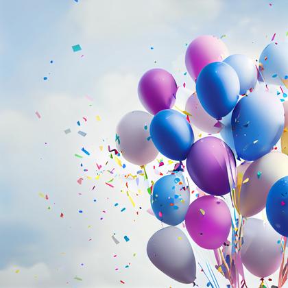 Happy Birthday Balloons Background