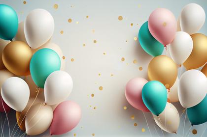 Happy Birthday Balloons Background