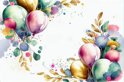 Happy Birthday Balloons Background