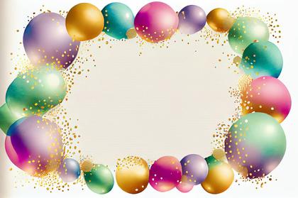 Birthday Balloons Background