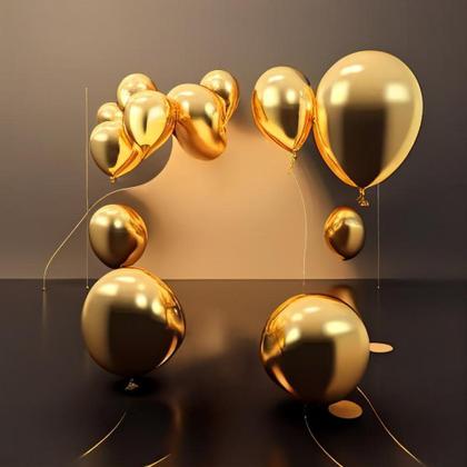 Gold Happy Birthday Card Background Image