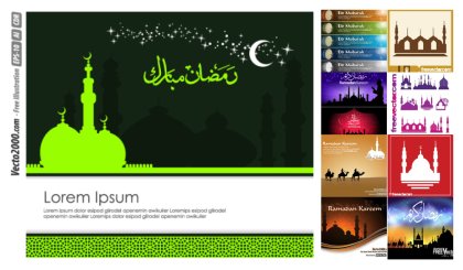 Divine Elegance: 12 Free Islamic Vector Designs