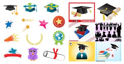 Milestones Achieved: Unveiling the Free Vector Graduation Collection