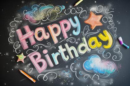 Happy Birthday Chalkboard