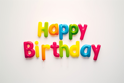 Happy Birthday Typography