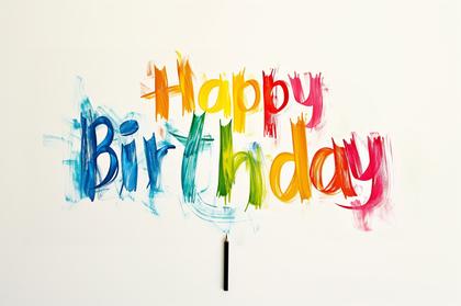 Happy Birthday Typography