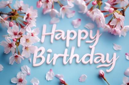 Happy Birthday Flowers Background